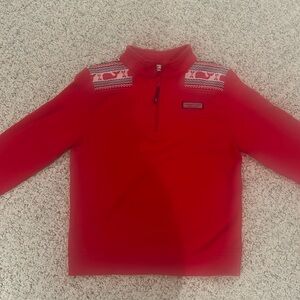 Girls Vineyard Vines Christmas quarter zip